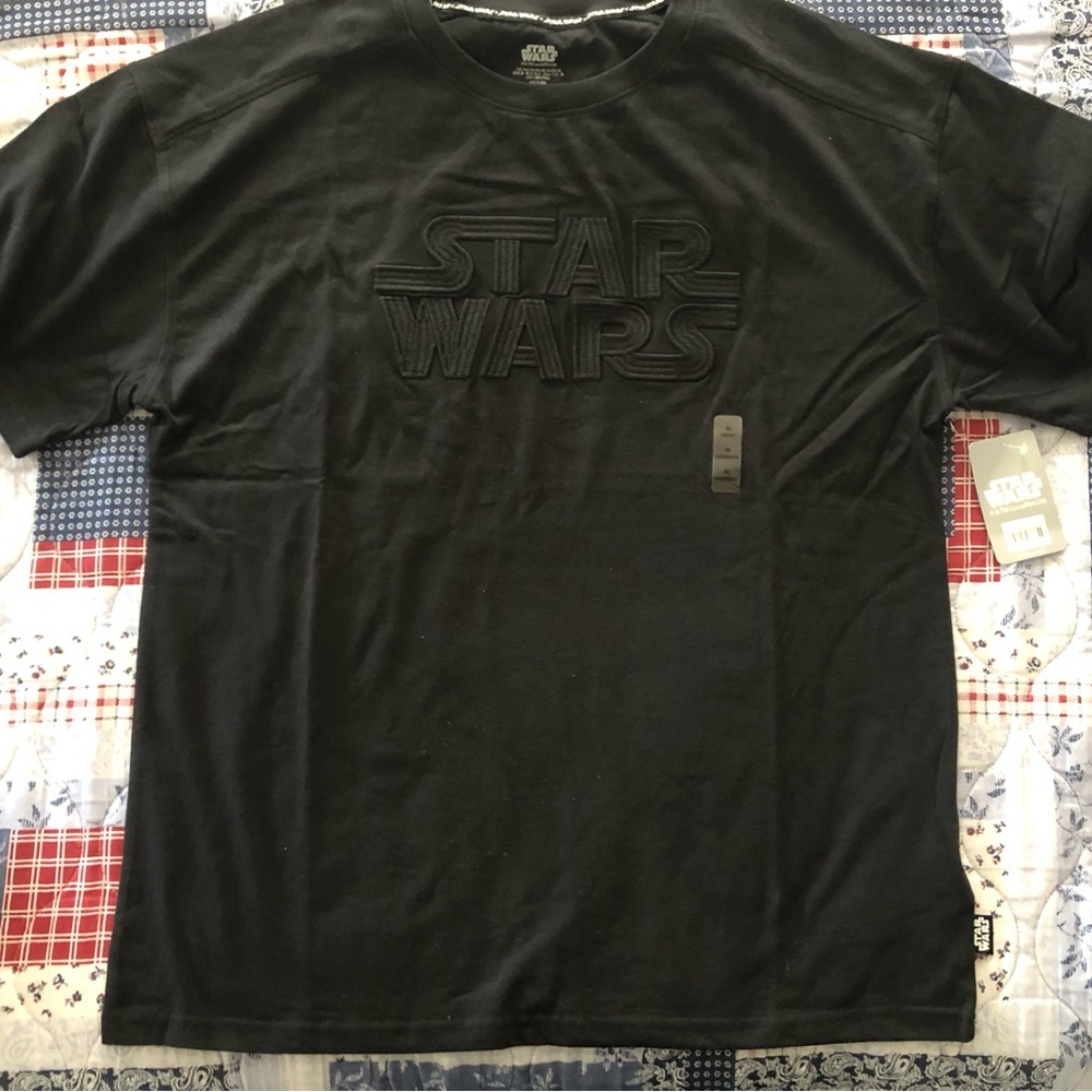 Star Wars Black Short Sleeve Shirt Logo Disney Parks Mens Women’s Medium Large
